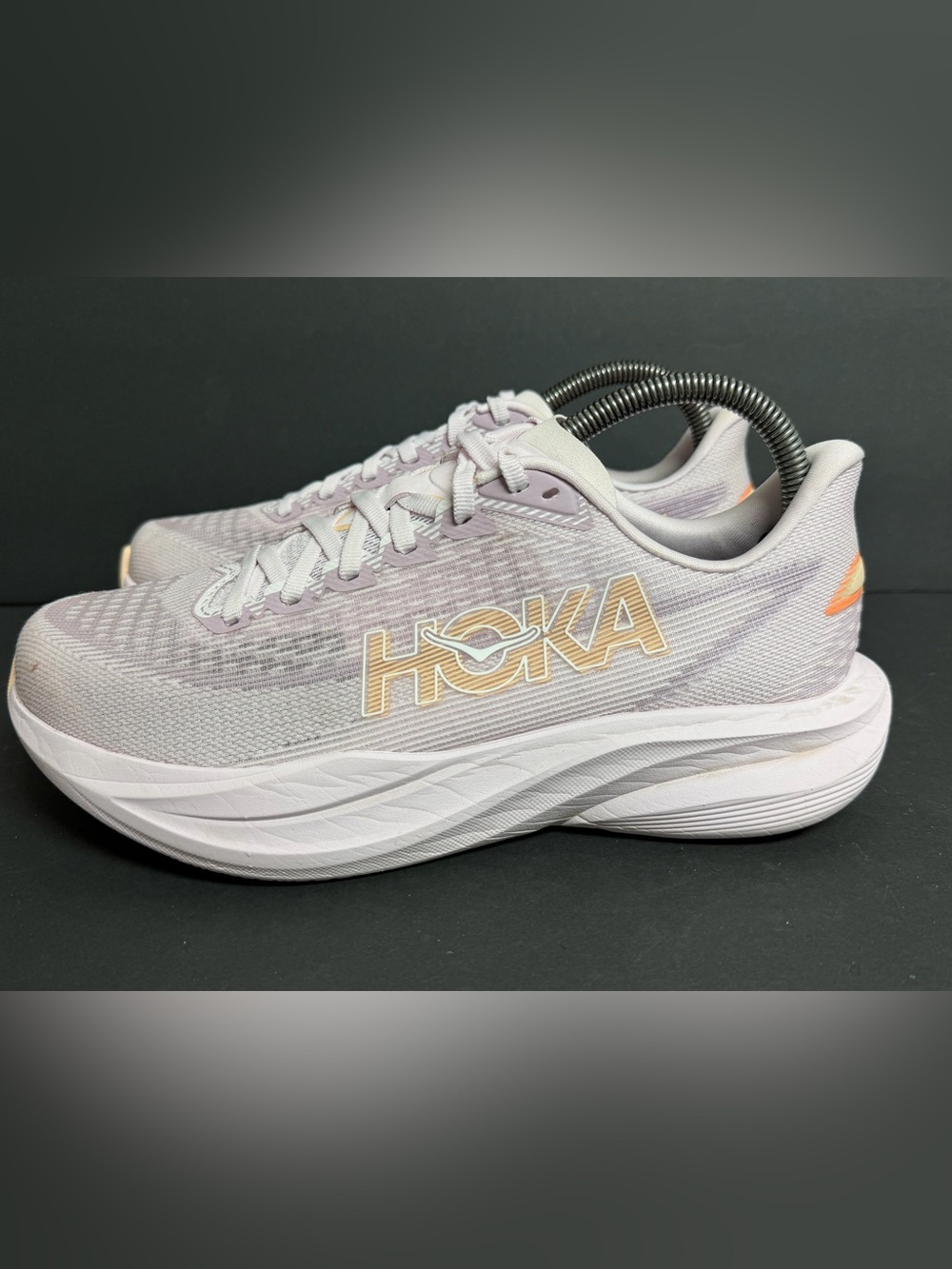 Hoka Mach 7 Lilac Cream / Tangerine Glow 1171938-LRMT Women's 8.5B